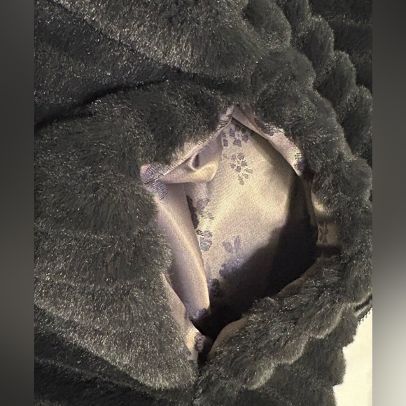 Anthropologie, Natasha Faux Fur Lux Black Bomber Jacket, Size XS - Picture 11 of 11